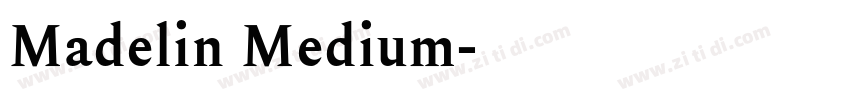 Madelin Medium字体转换
